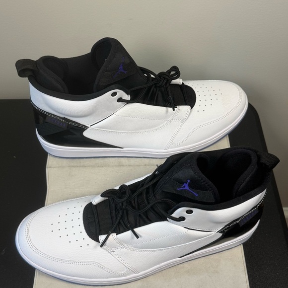 Nike Jordan Fadeaway Men's Sneakers AO1329-100 , size 14, black and white, NWOT - Picture 5 of 15